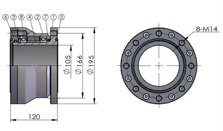 Aviation Fuel Swivel Joint With Flange Ends price